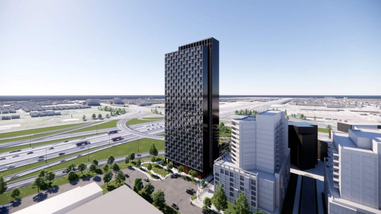 2 Tippett Road Condos Aerial Rendering