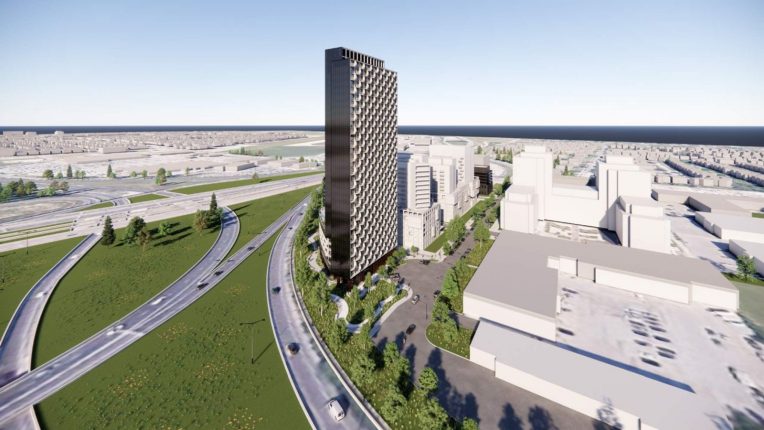 2 Tippett Road Condos Aerial Rendering