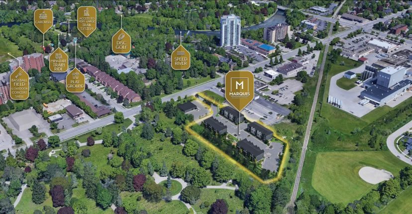 Marquis Modern Towns Aerial Rendering