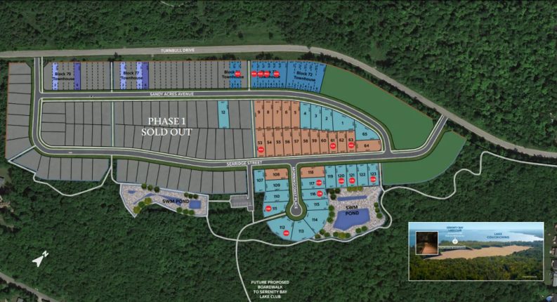 Serenity Bay Homes Site Plan