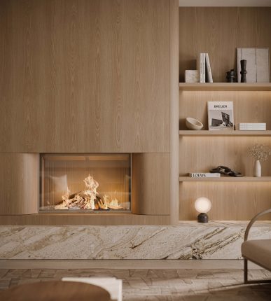 429 Walmer Condos Fireplace