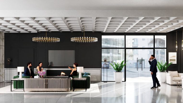 60 On Broadway Condos Lobby