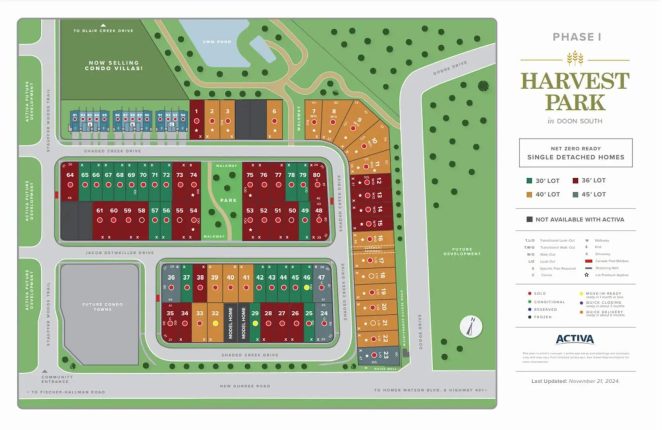 Harvest Park by Activa Group Phase 1 Site Plan